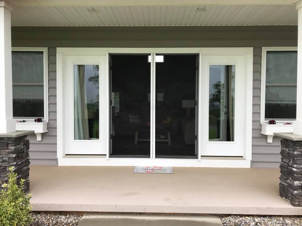 Retractable Screens Single Door French Or Patio Slider Retractable Screens For French Doors Clear Spring Md